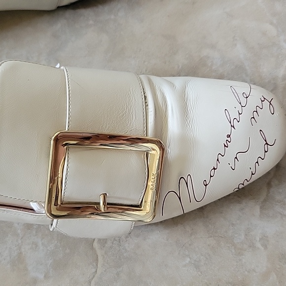 Made in Italy BallyJanelle Square Buckle Loafers size 38 - Picture 6 of 15